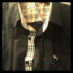Men’s Burberry London long sleeve button down.